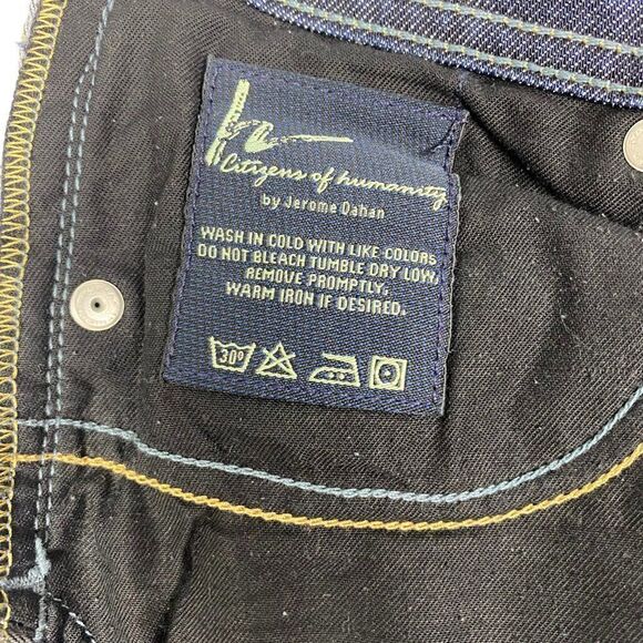 CITIZENS OF Humanity Blue Dark Wash Ingrid Stretch #002 Low Waist Flare US 29 - Picture 13 of 16